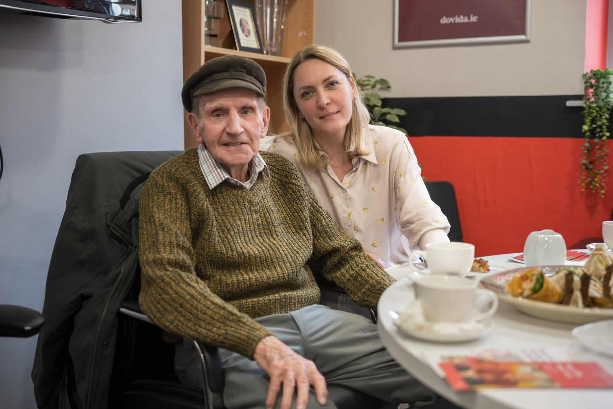 Dovida Ballsbridge Care Manager Marlena Zawadzka with a client